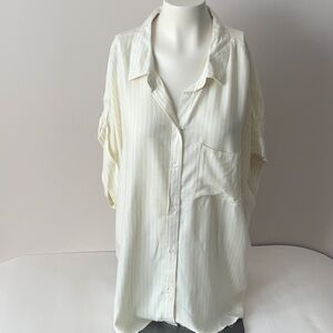 Striped Extended Sleeve Shirt